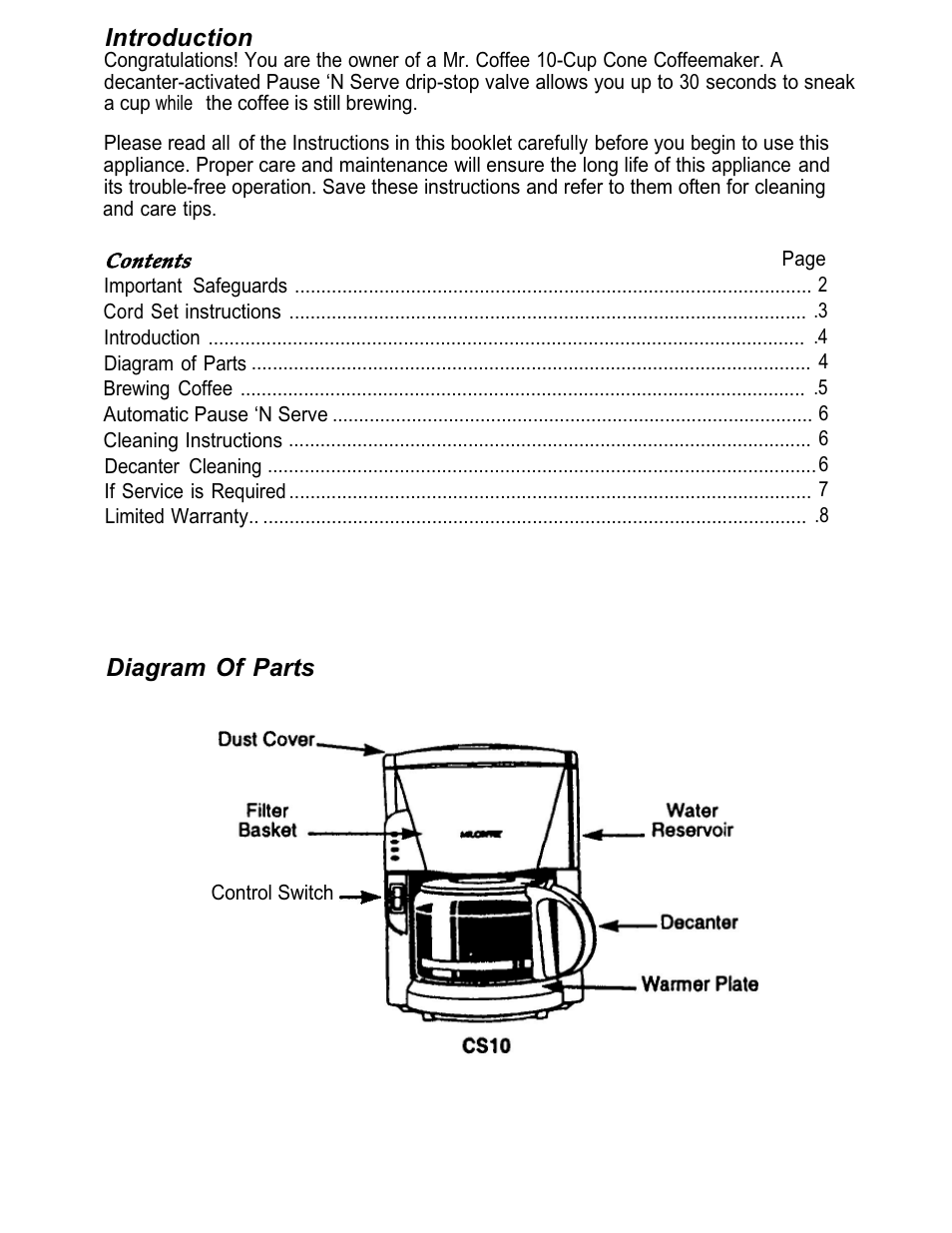 Capresso CS10 User Manual | Page 4 / 16