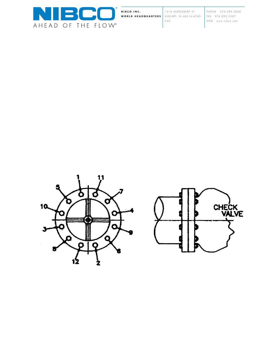 NIBCO Wafer Style Flanged Flangeless 910-960-Series Silent Check Valves User Manual | 2 pages