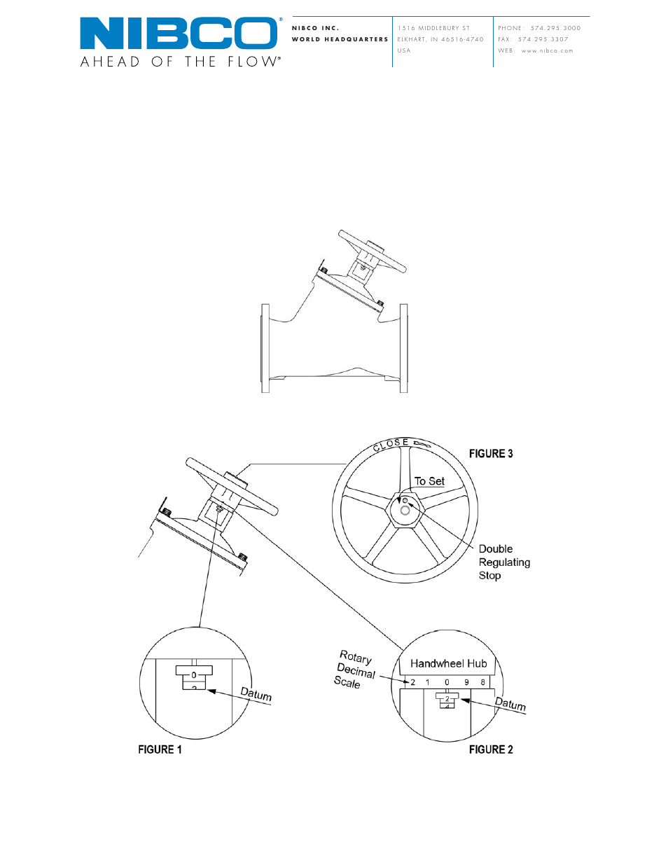 NIBCO Circuit Balancing Valve F737 5-to-8-inch User Manual | 2 pages