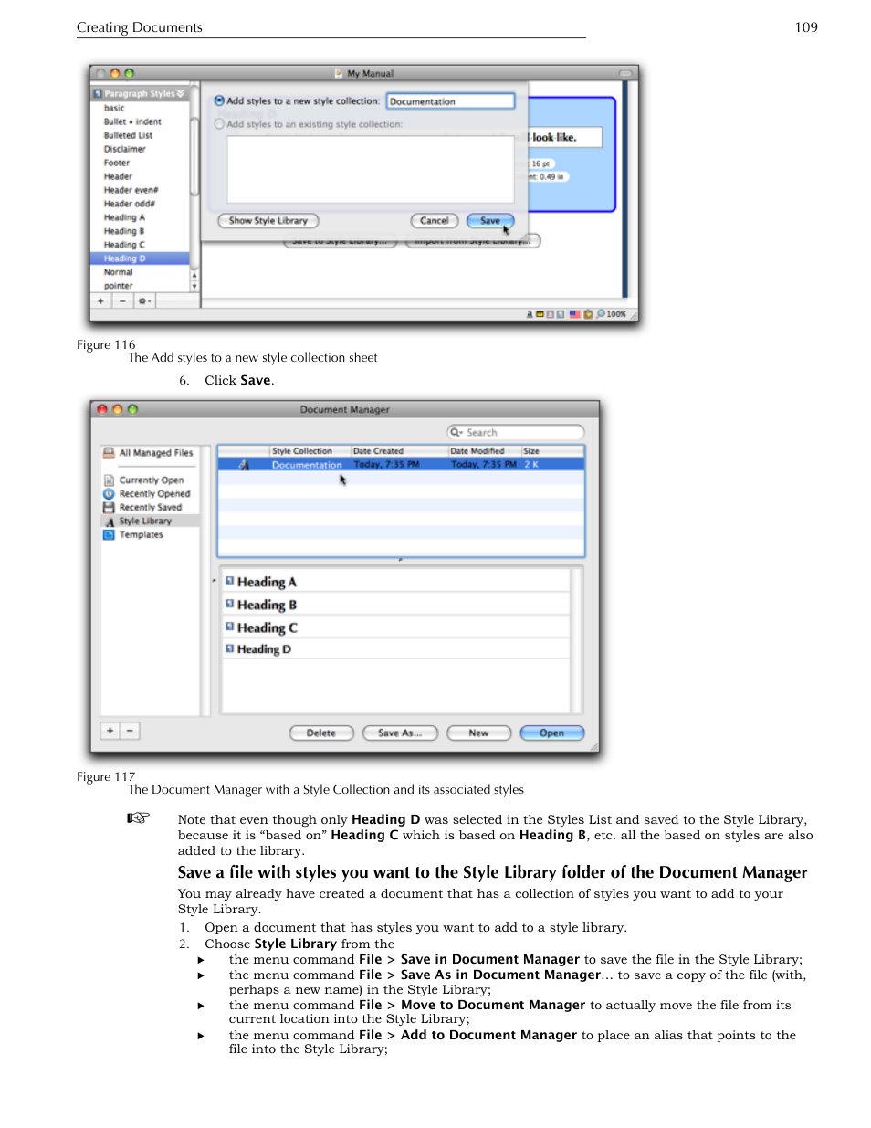 Folder of the document manager | Nisus Writer Pro User Manual | Page 129 / 525