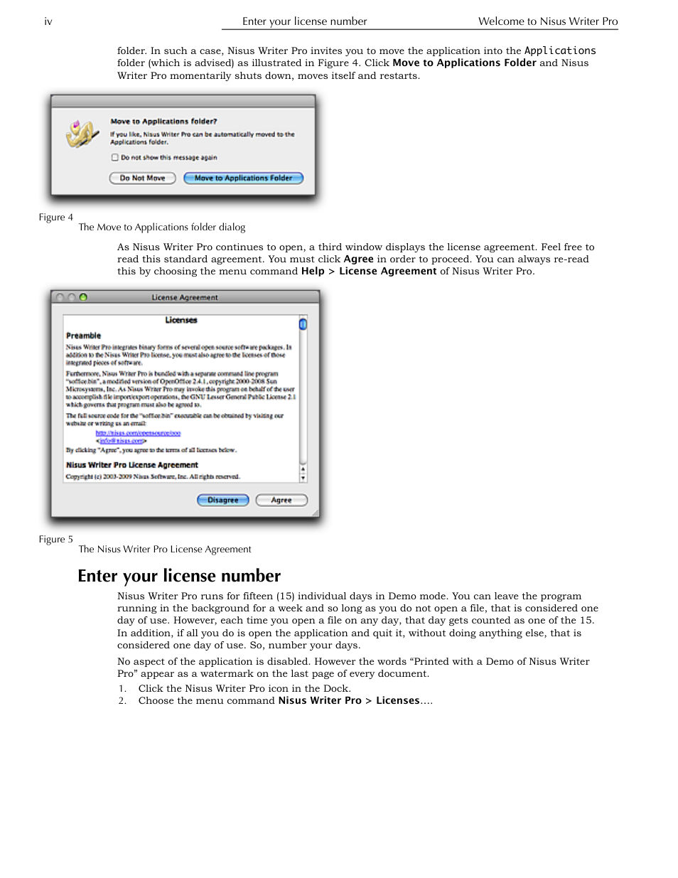 Enter your license number | Nisus Writer Pro User Manual | Page 18 / 525