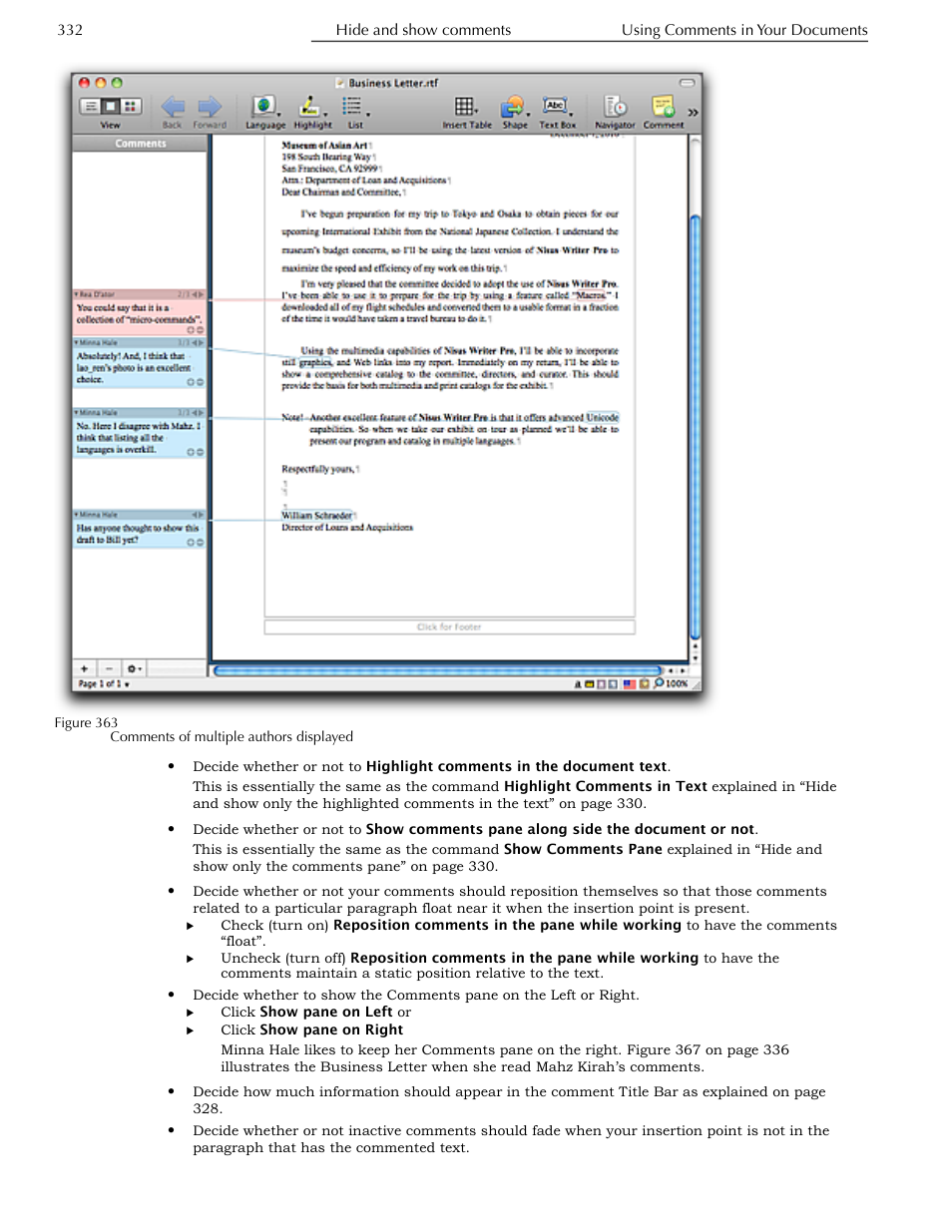 Nisus Writer Pro User Manual | Page 352 / 525