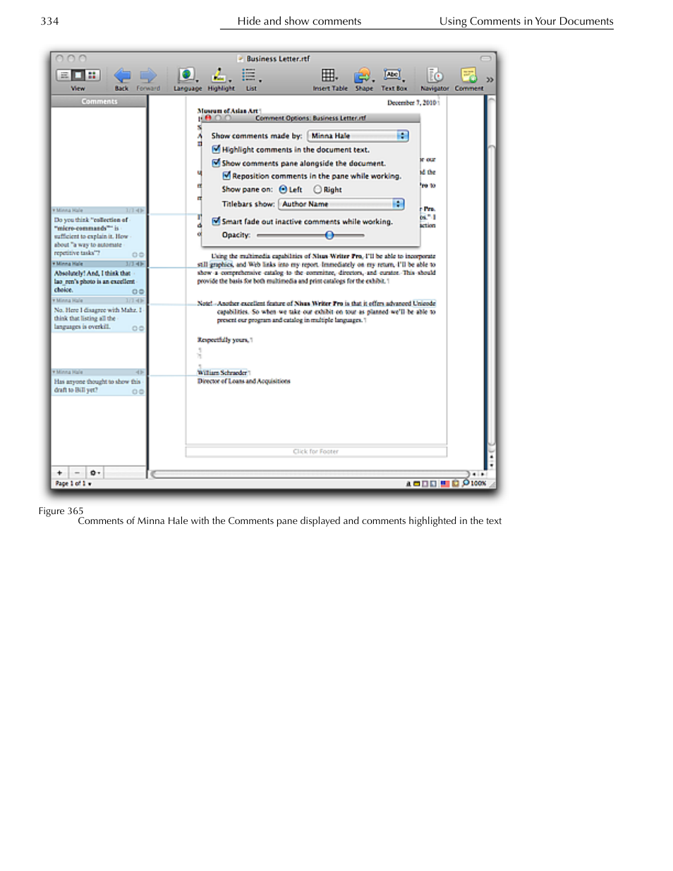 Nisus Writer Pro User Manual | Page 354 / 525