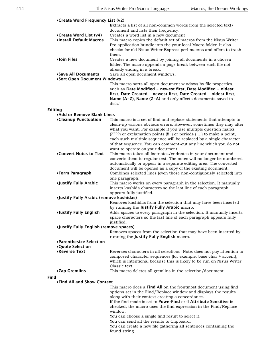 Nisus Writer Pro User Manual | Page 434 / 525