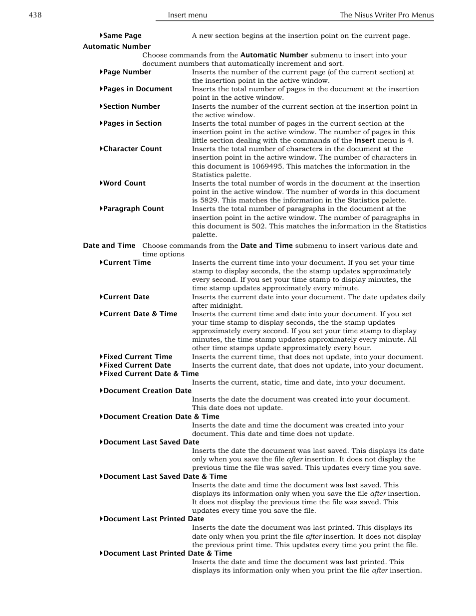 Nisus Writer Pro User Manual | Page 458 / 525