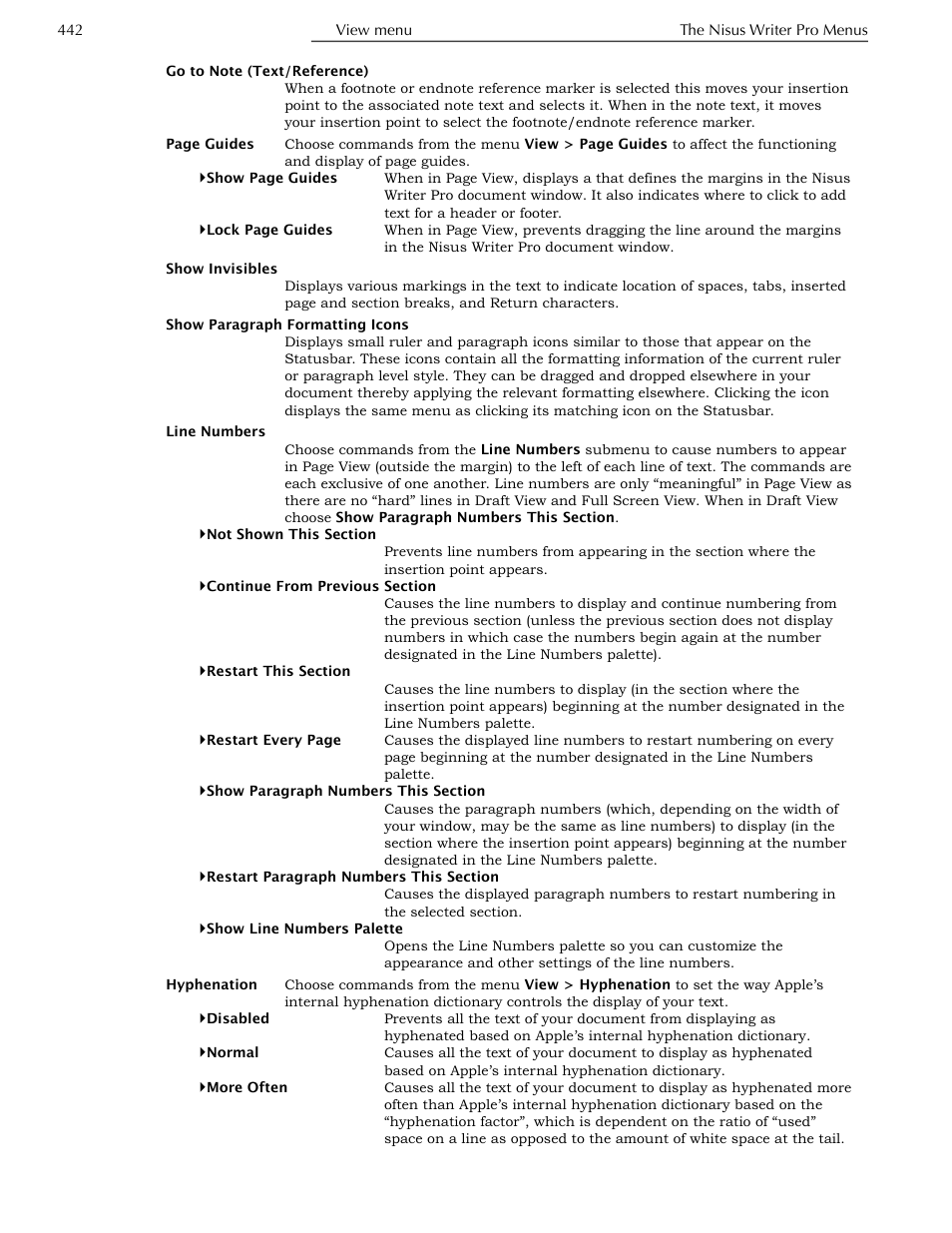 Nisus Writer Pro User Manual | Page 462 / 525