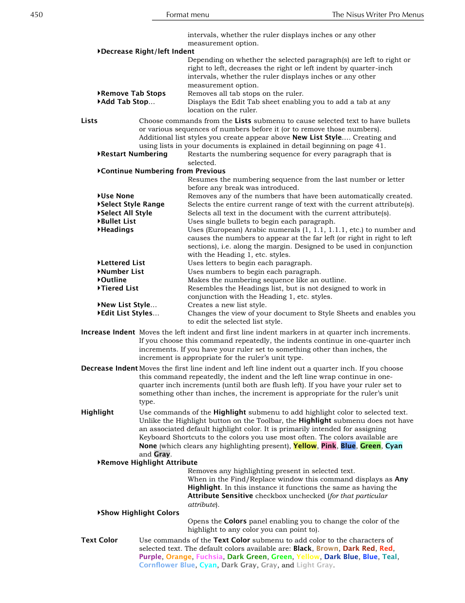 Nisus Writer Pro User Manual | Page 470 / 525