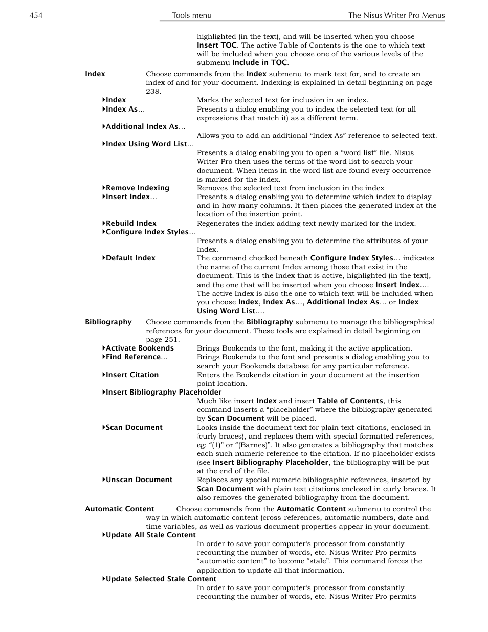 Nisus Writer Pro User Manual | Page 474 / 525