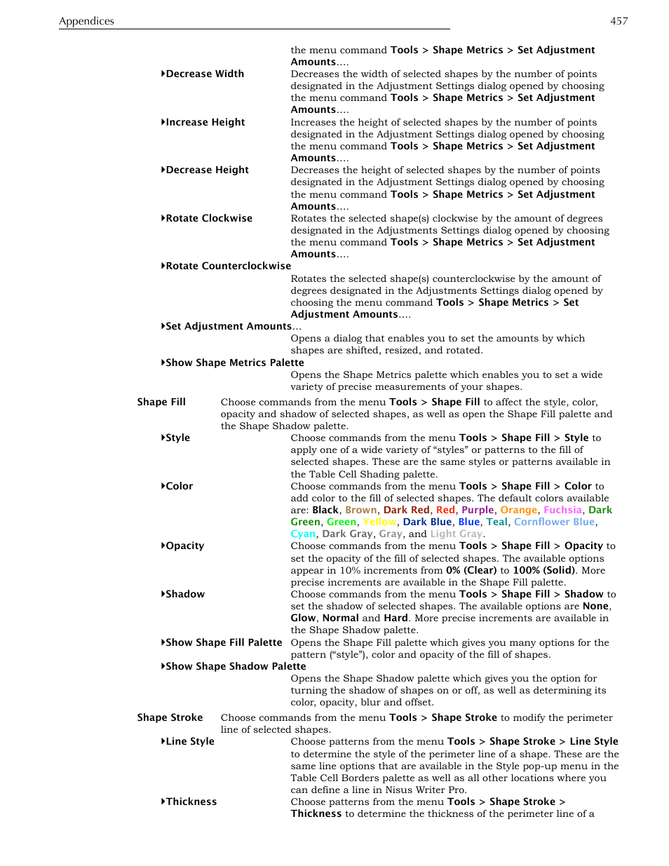 Ge 457 | Nisus Writer Pro User Manual | Page 477 / 525