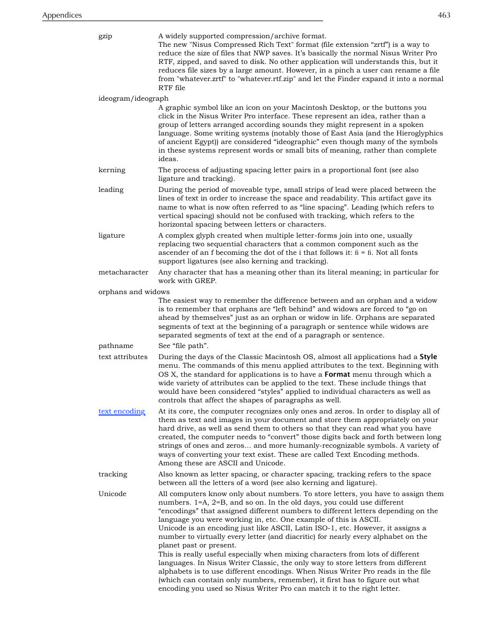 Nisus Writer Pro User Manual | Page 483 / 525