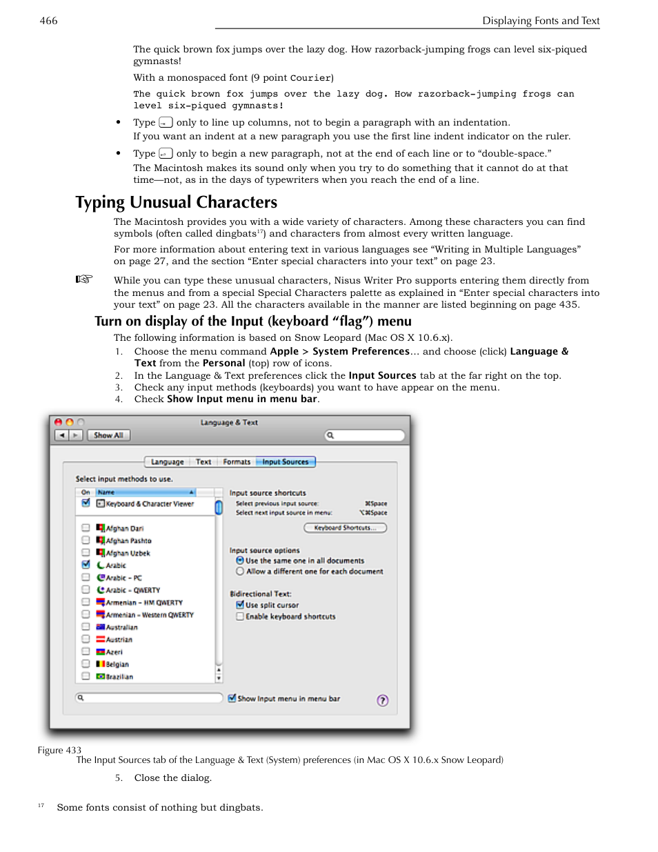 Typing unusual characters | Nisus Writer Pro User Manual | Page 486 / 525