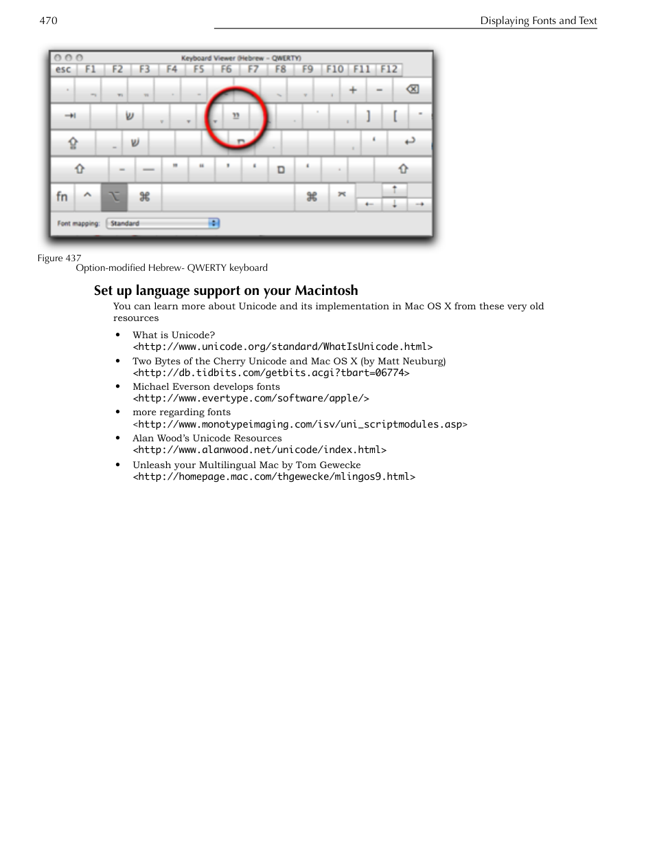 Set up language support on your macintosh, Ge 470 | Nisus Writer Pro User Manual | Page 490 / 525