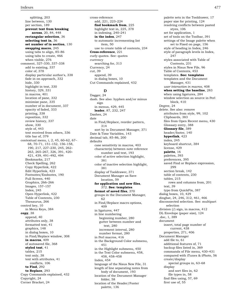 Nisus Writer Pro User Manual | Page 497 / 525