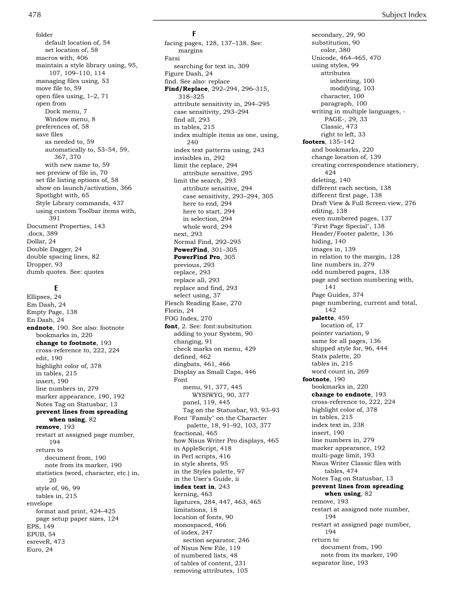 Nisus Writer Pro User Manual | Page 498 / 525