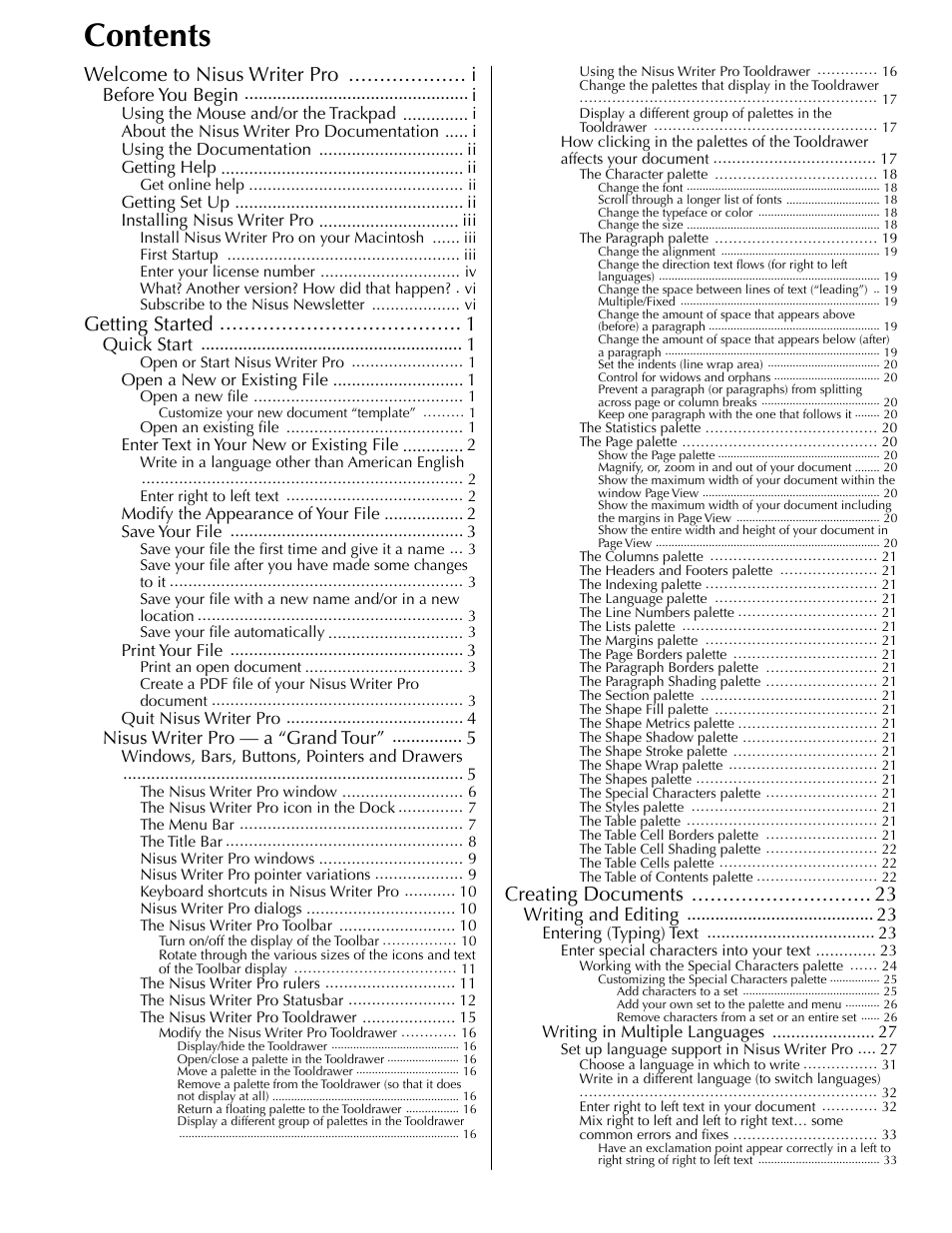 Nisus Writer Pro User Manual | Page 5 / 525