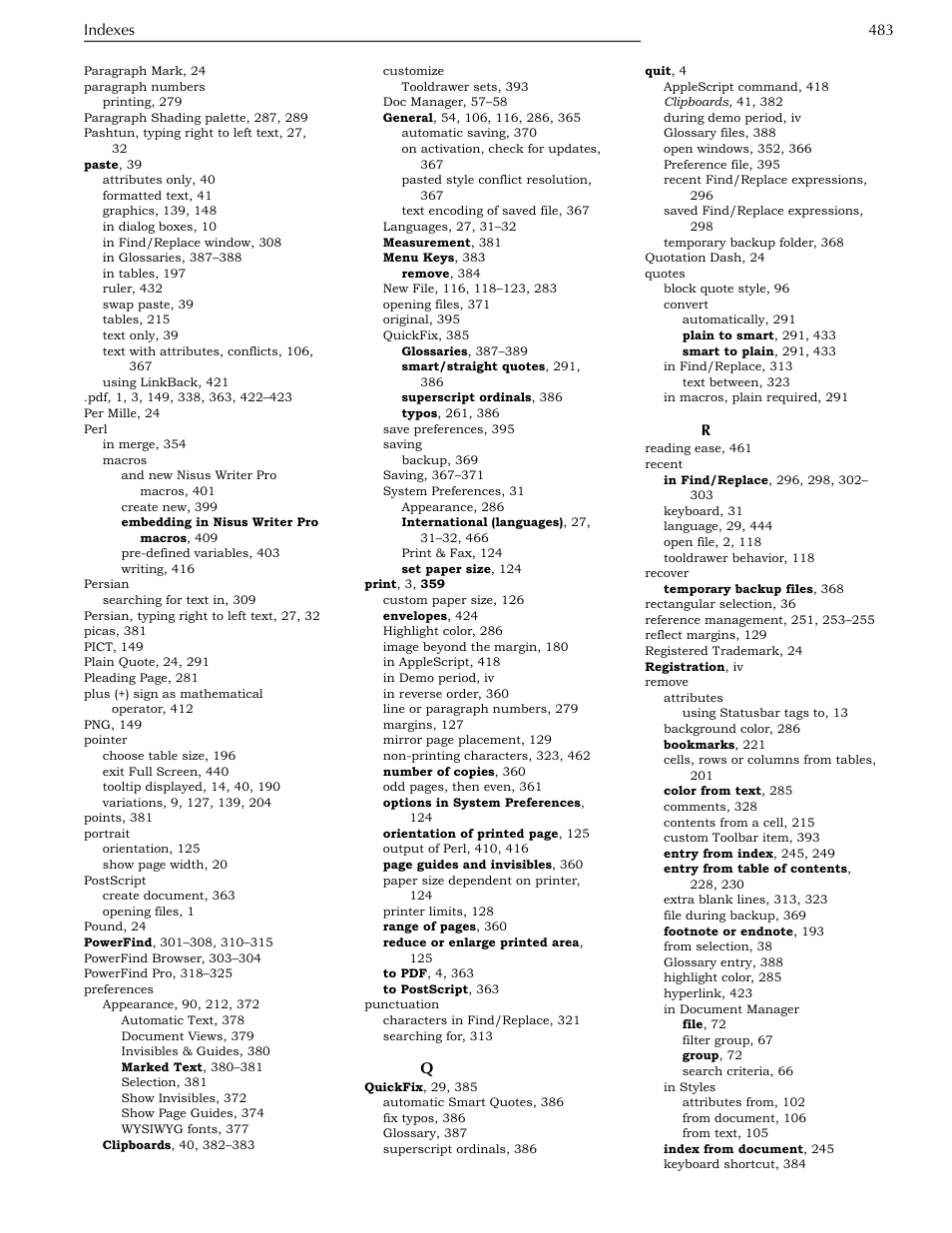 Nisus Writer Pro User Manual | Page 503 / 525