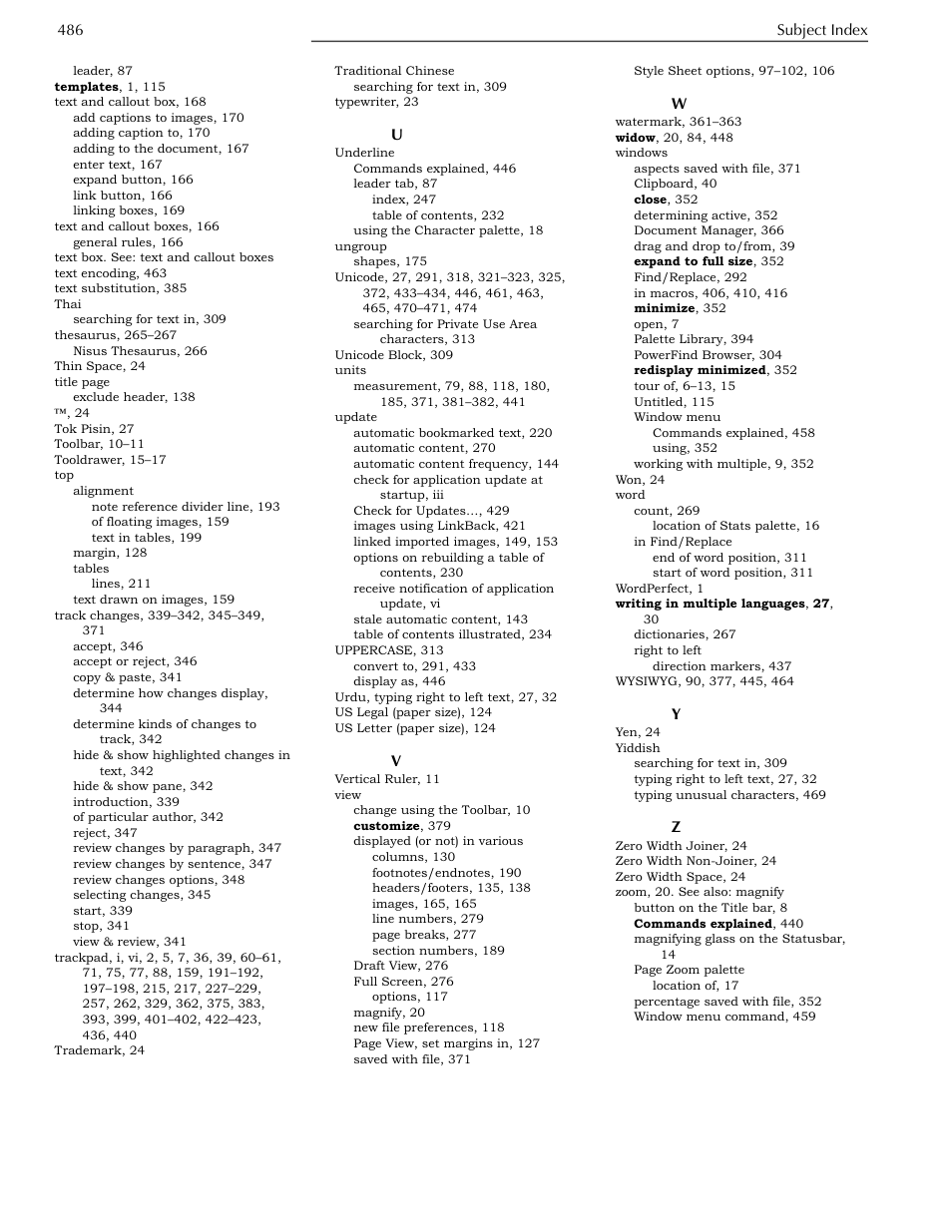 Nisus Writer Pro User Manual | Page 506 / 525
