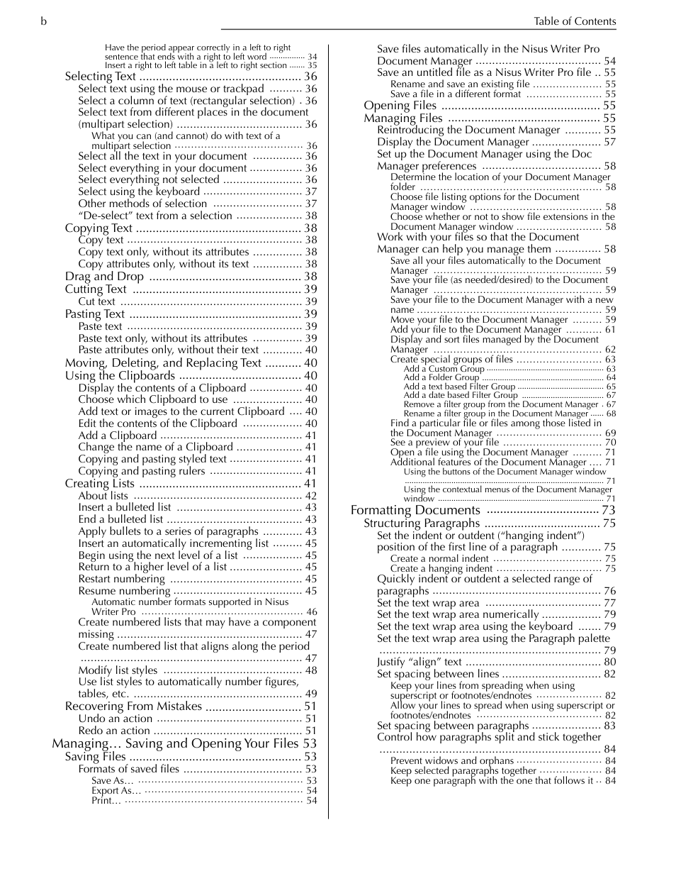 Nisus Writer Pro User Manual | Page 6 / 525
