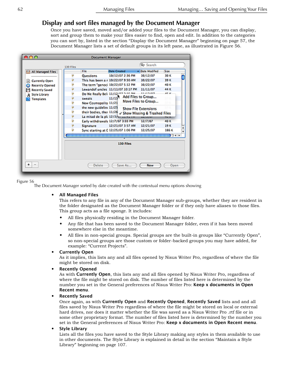 Manager, Figure 56 | Nisus Writer Pro User Manual | Page 82 / 525