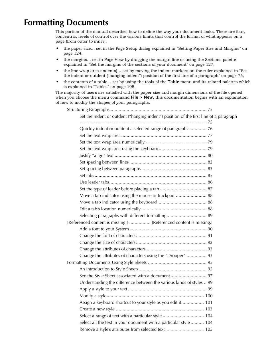 Formatting documents | Nisus Writer Pro User Manual | Page 93 / 525