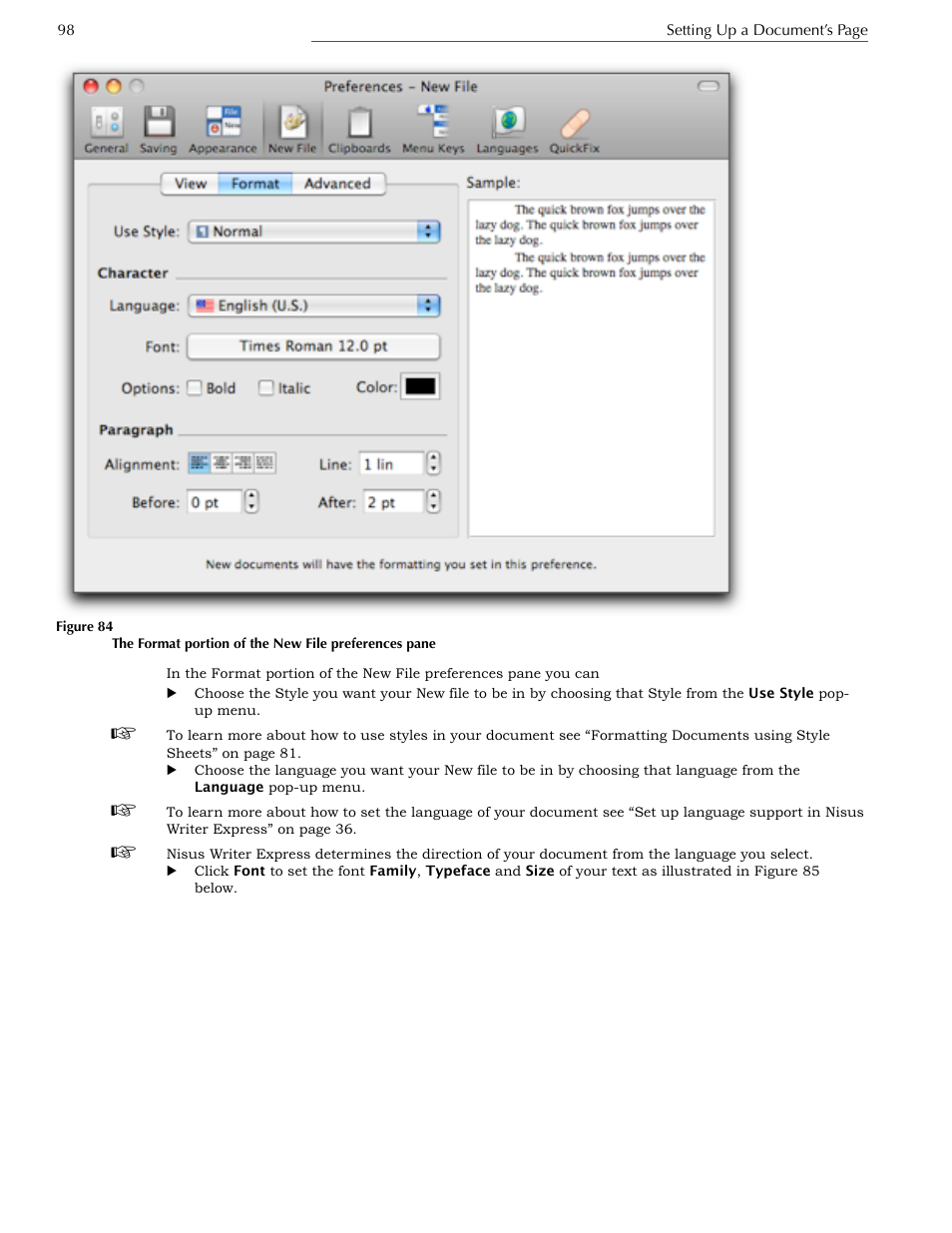 Nisus Writer Express User Manual | Page 118 / 316