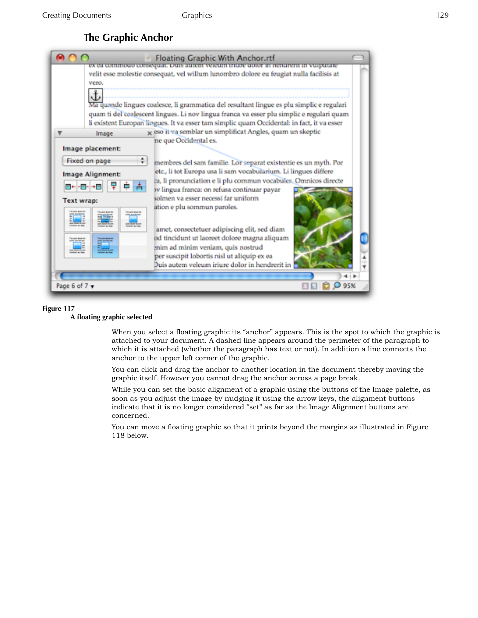 The graphic anchor | Nisus Writer Express User Manual | Page 149 / 316