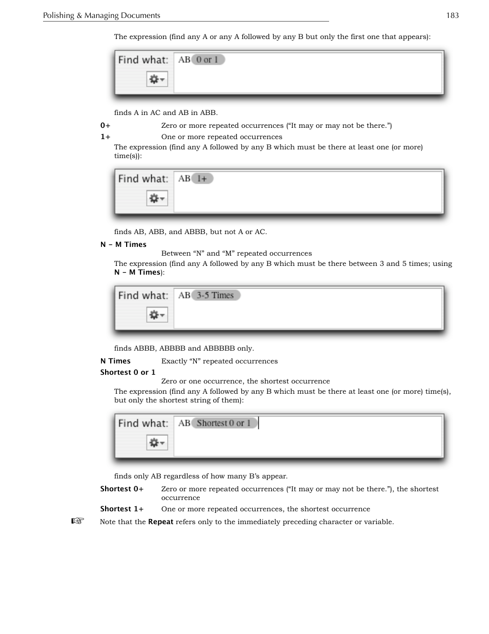 Finding and/or replacing non-roman characters | Nisus Writer Express User Manual | Page 203 / 316