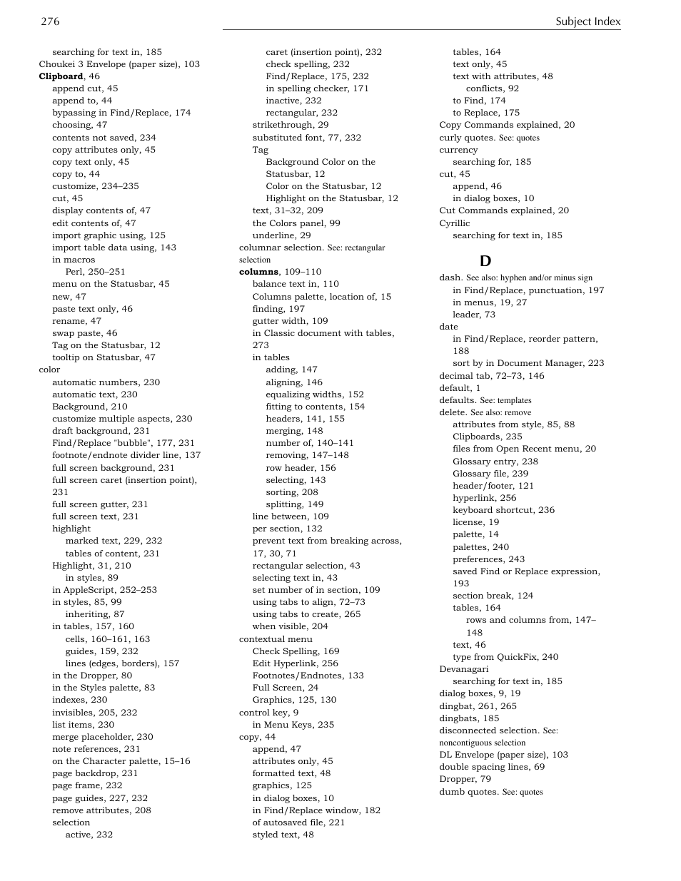 Nisus Writer Express User Manual | Page 296 / 316