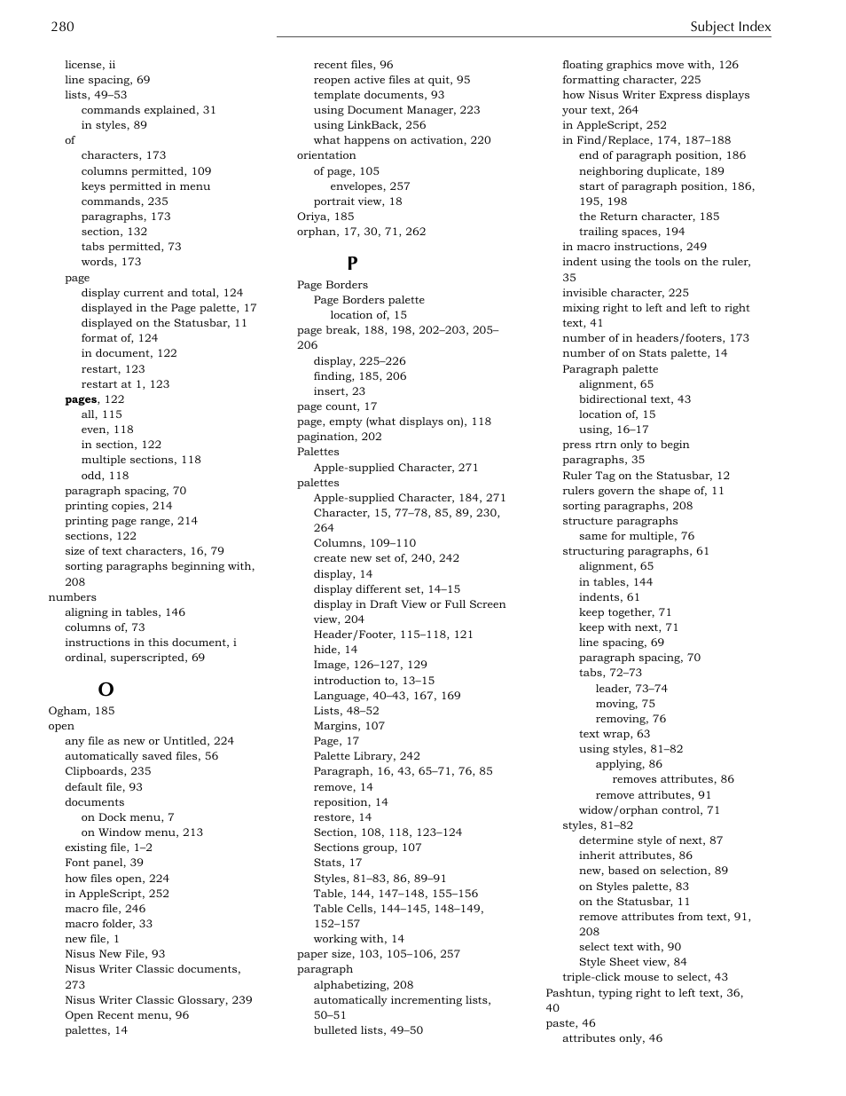 Nisus Writer Express User Manual | Page 300 / 316