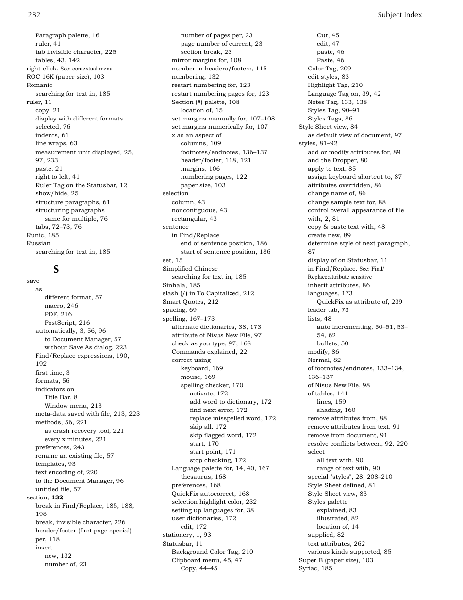Nisus Writer Express User Manual | Page 302 / 316