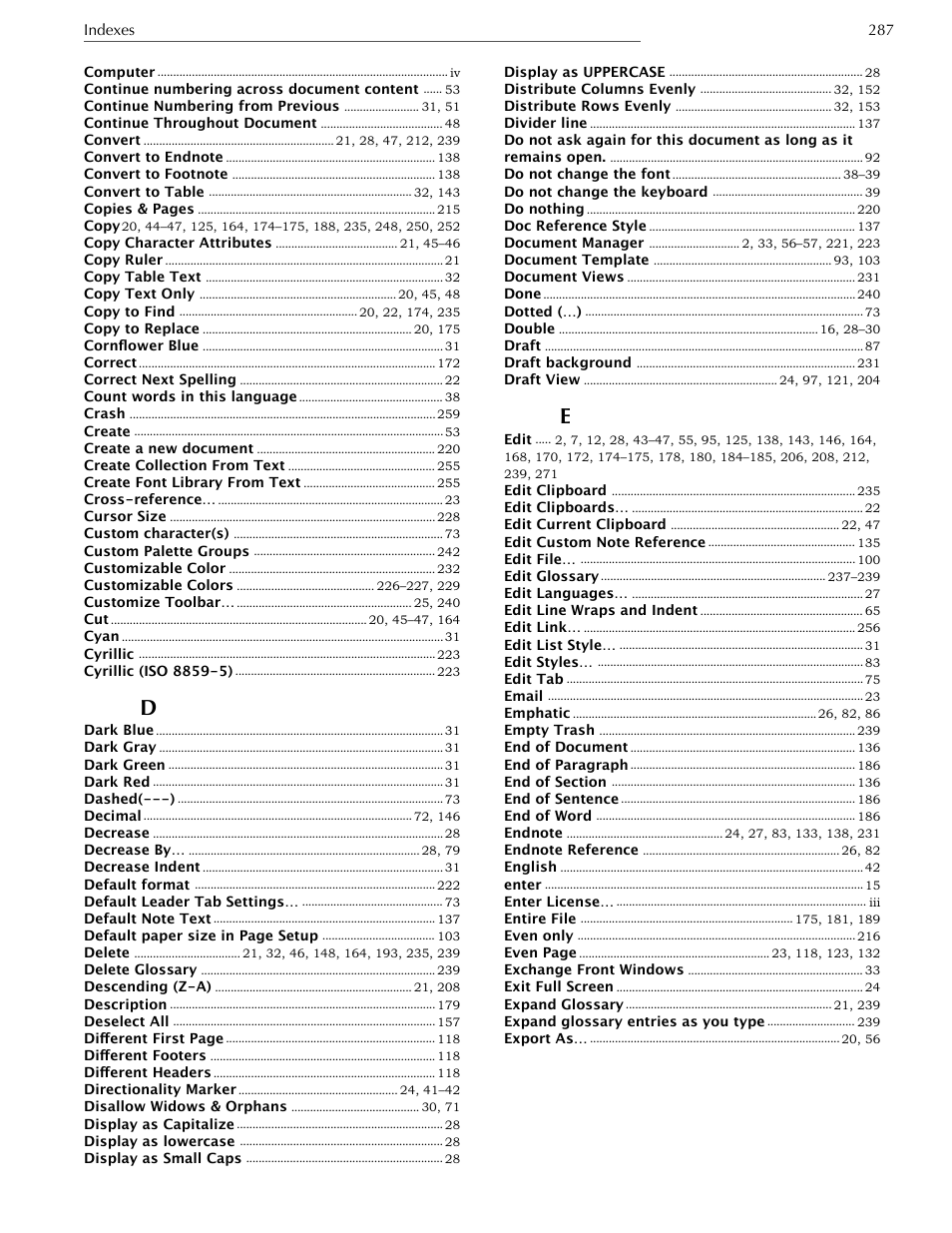 Nisus Writer Express User Manual | Page 307 / 316