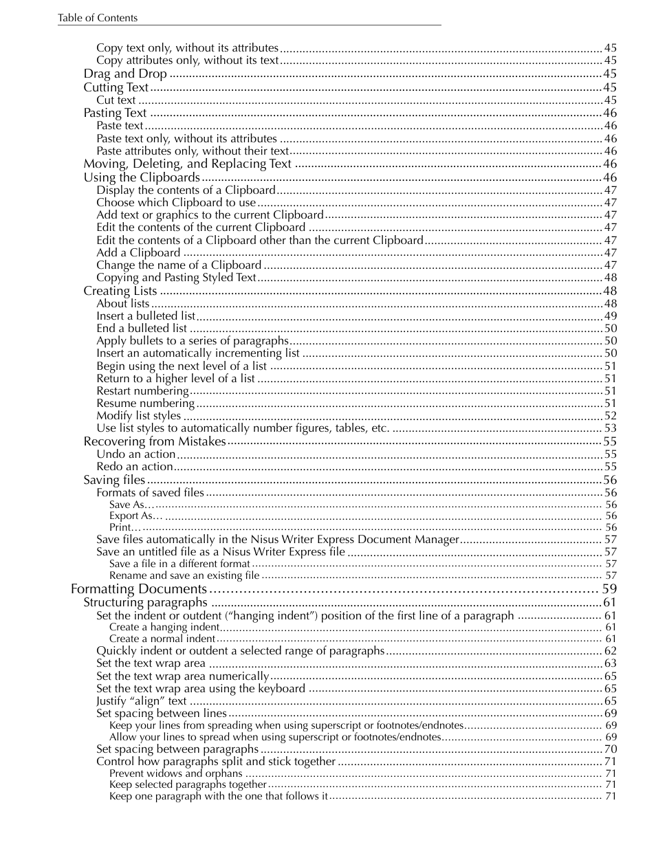 Nisus Writer Express User Manual | Page 7 / 316