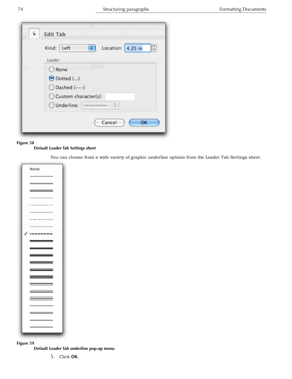 Move a tab indicator using the mouse, Move a tab indicator using the keyboard | Nisus Writer Express User Manual | Page 94 / 316