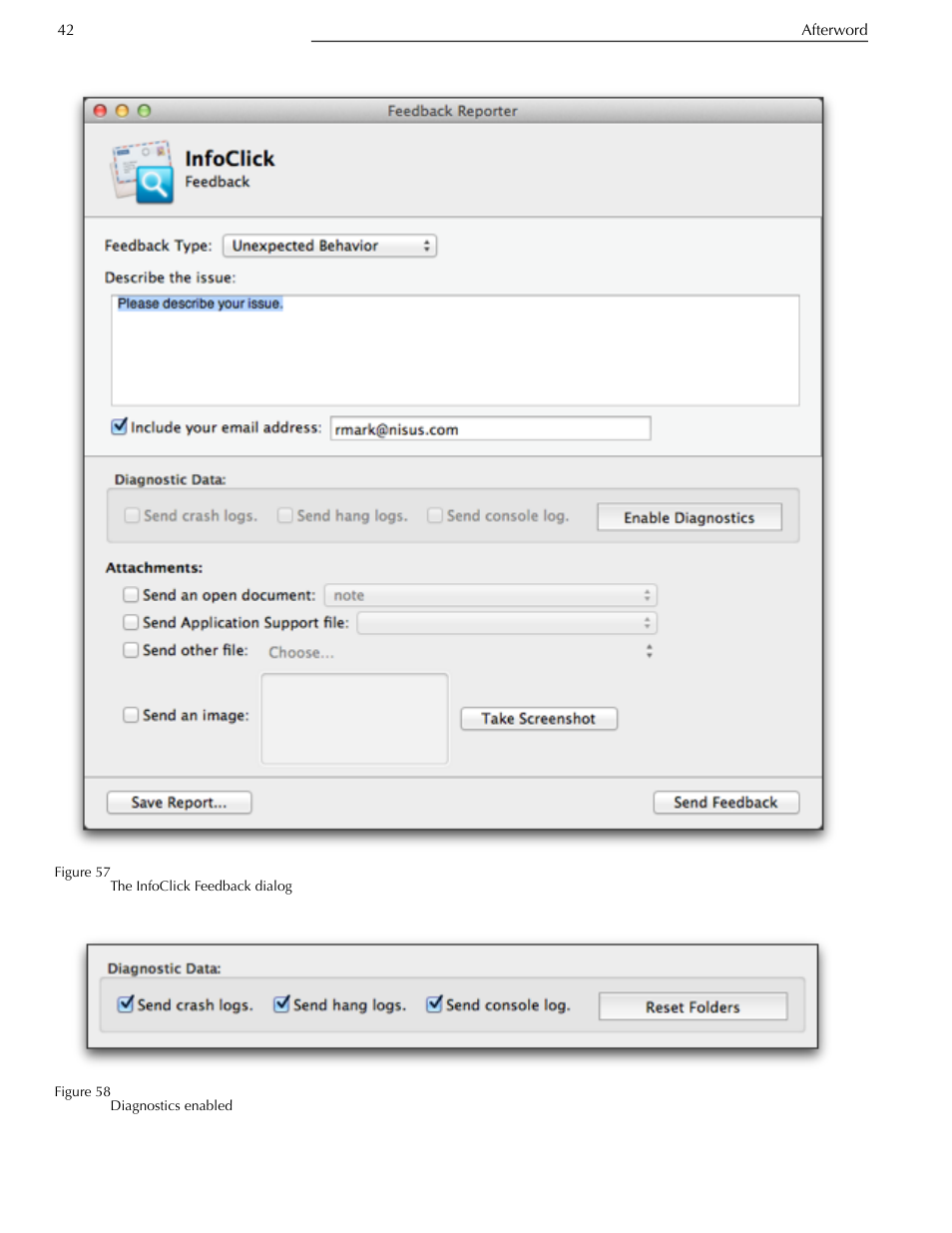 Nisus InfoClick User Manual | Page 58 / 73