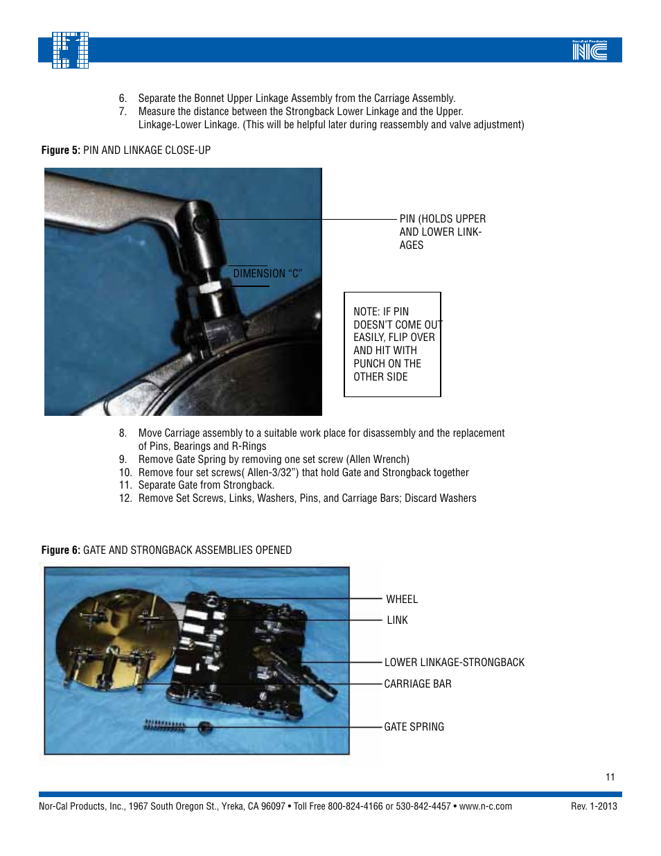 Nor-Cal Linear Gate Valve User Manual | Page 11 / 16