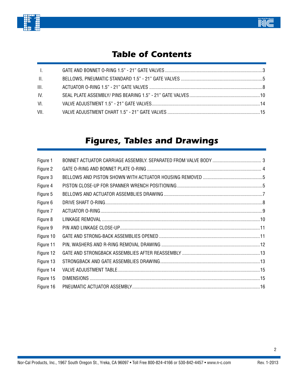Nor-Cal Linear Gate Valve User Manual | Page 2 / 16