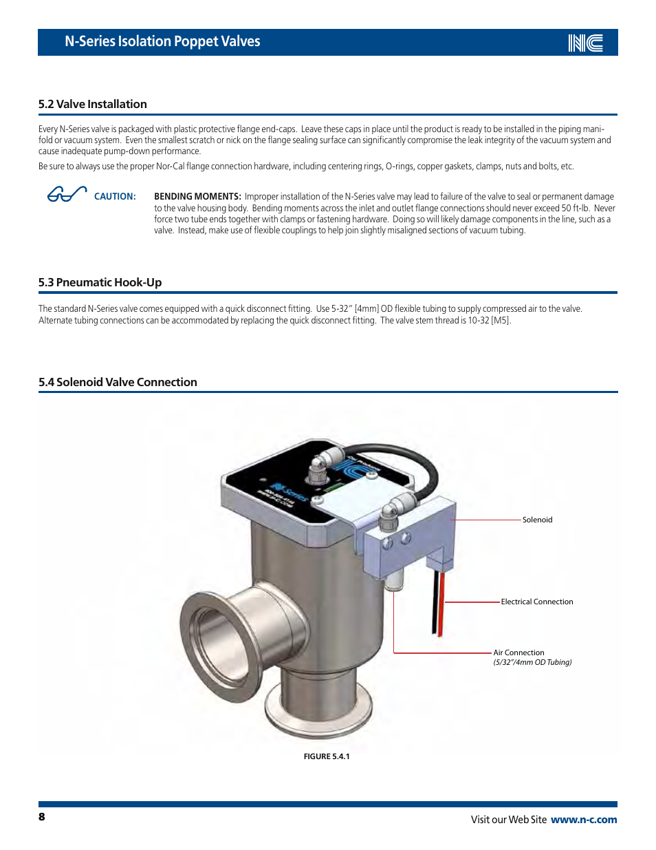 N-series isolation poppet valves | Nor-Cal N-Series Op Lit User Manual | Page 8 / 17