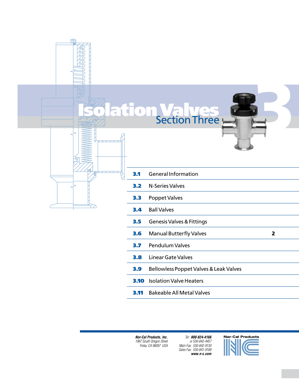 Nor-Cal Butterfly Valves User Manual | 2 pages