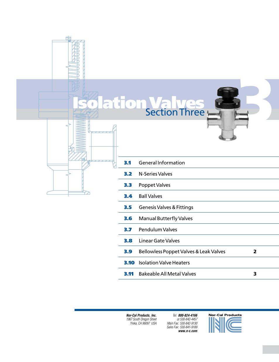 Nor-Cal Metal Valve User Manual | 3 pages