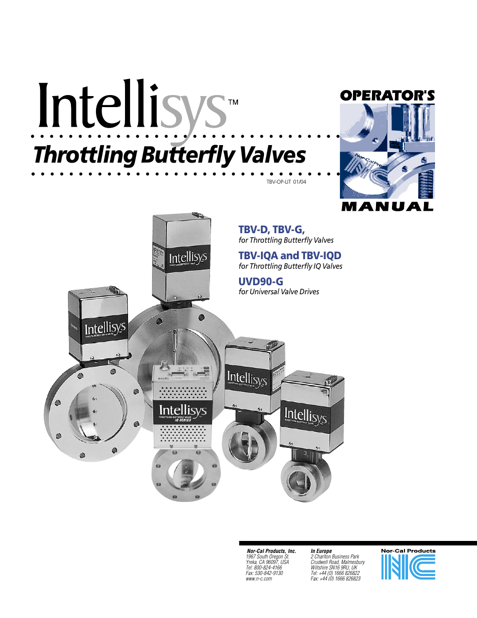 Nor-Cal Intellisys Throttling Butterfly Valve User Manual | 14 pages