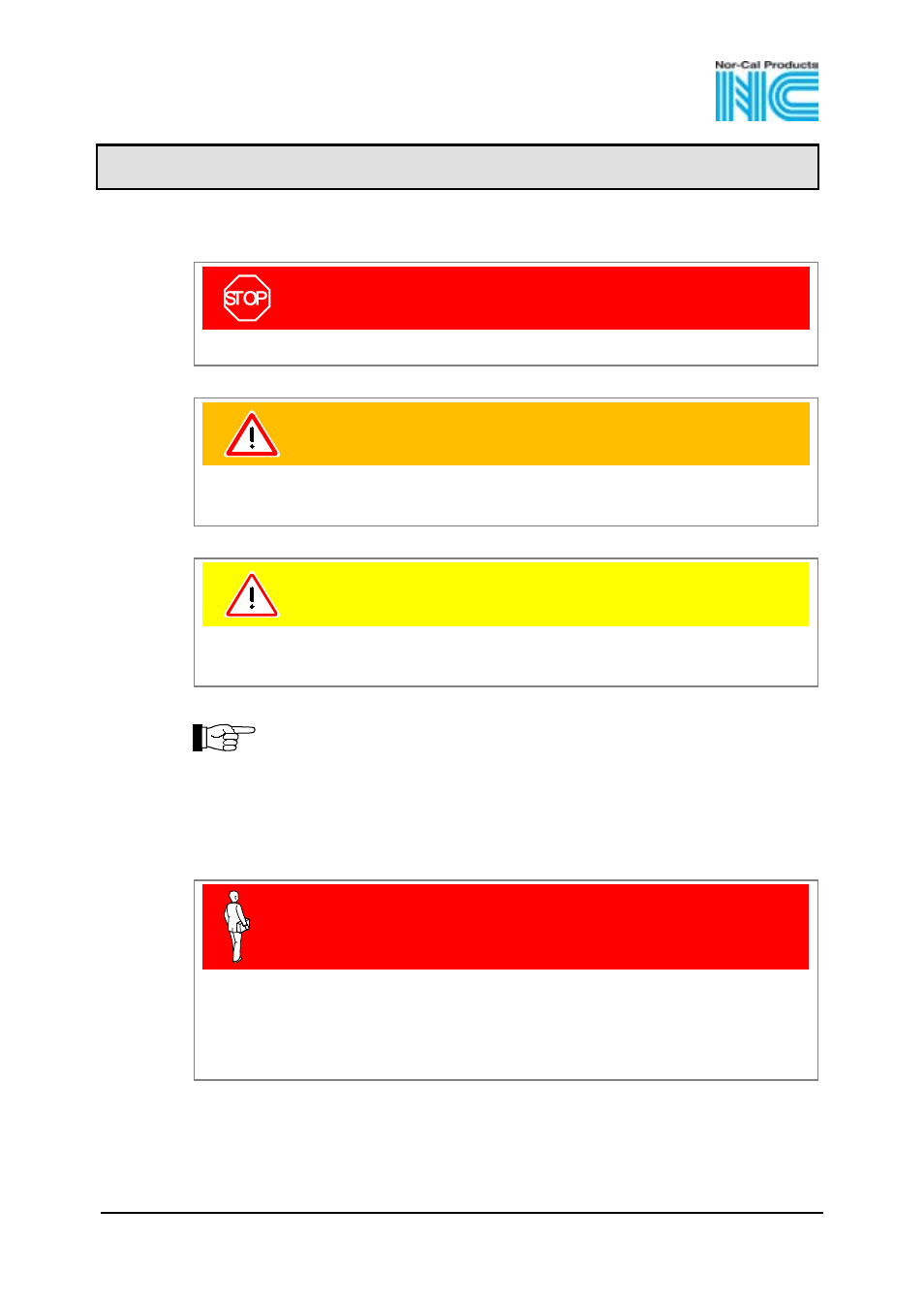 1 safety, 1 symbols used, 2 personnel qualifications | 1safety | Nor-Cal CDG 160 OP Lit User Manual | Page 8 / 40