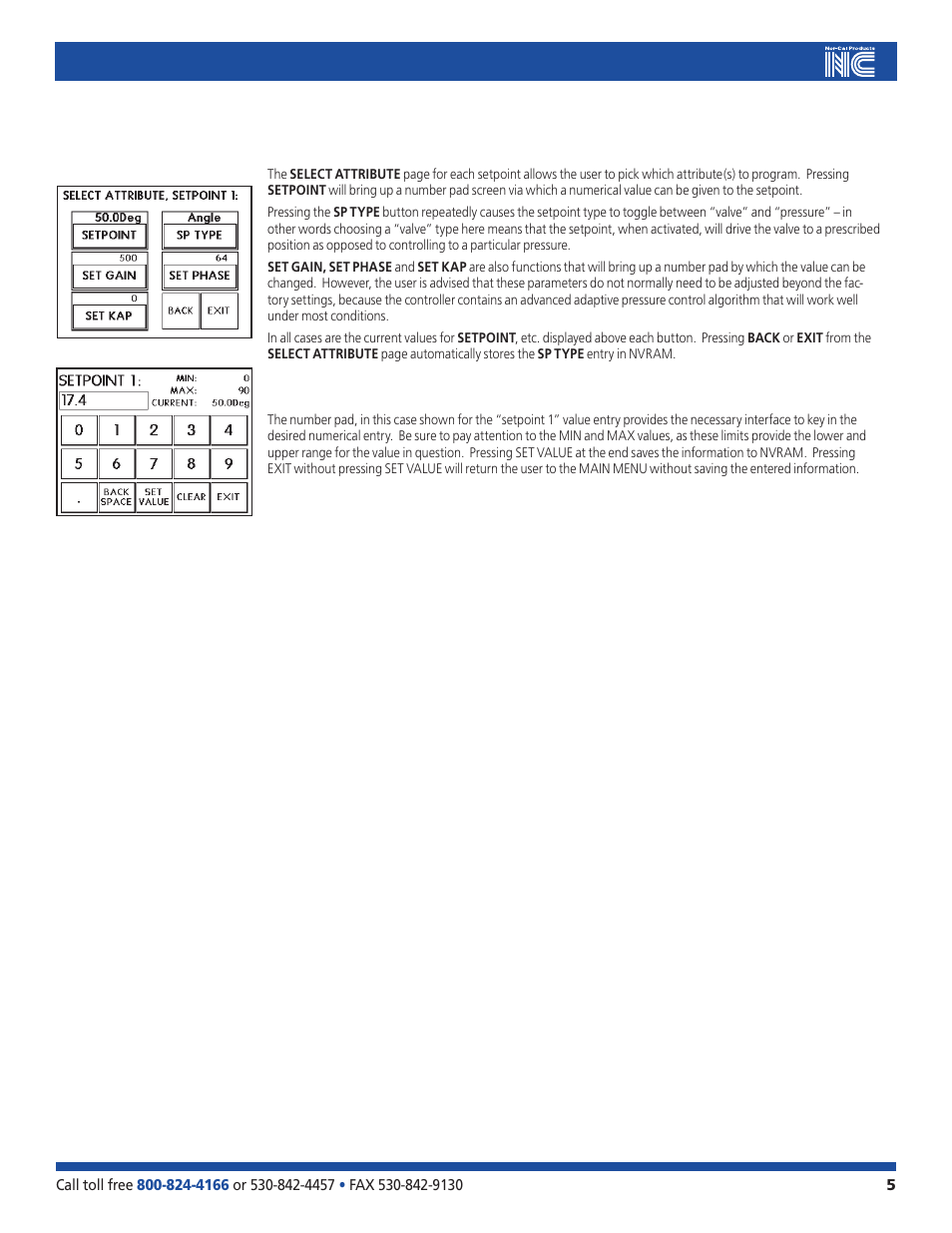 Nor-Cal LCD Front Panel Interface User Manual | Page 5 / 9