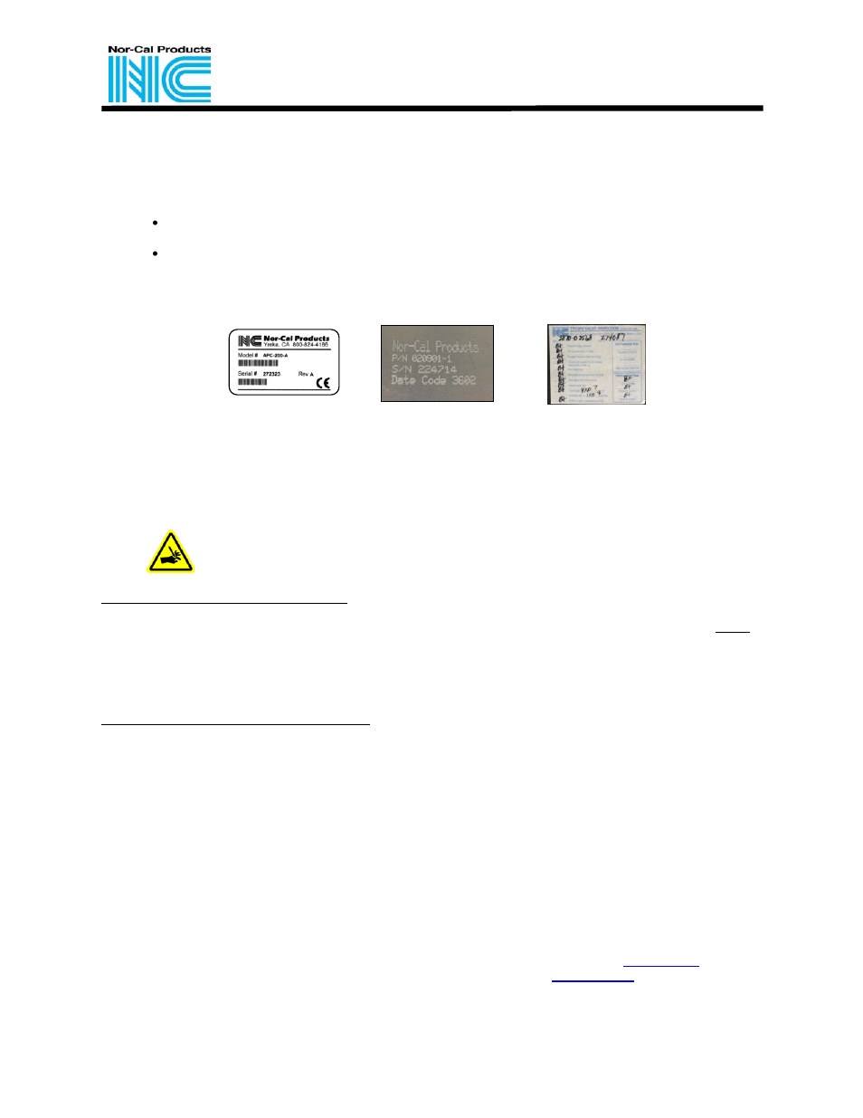 Nor-Cal Intellisys Throttling Pendulum Valve User Manual | 2 pages