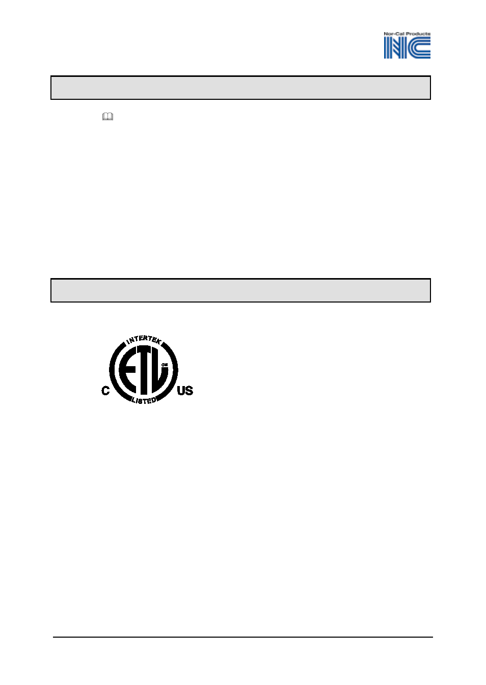 Further information, Etl certification | Nor-Cal CDG 045 OP Lit User Manual | Page 35 / 40