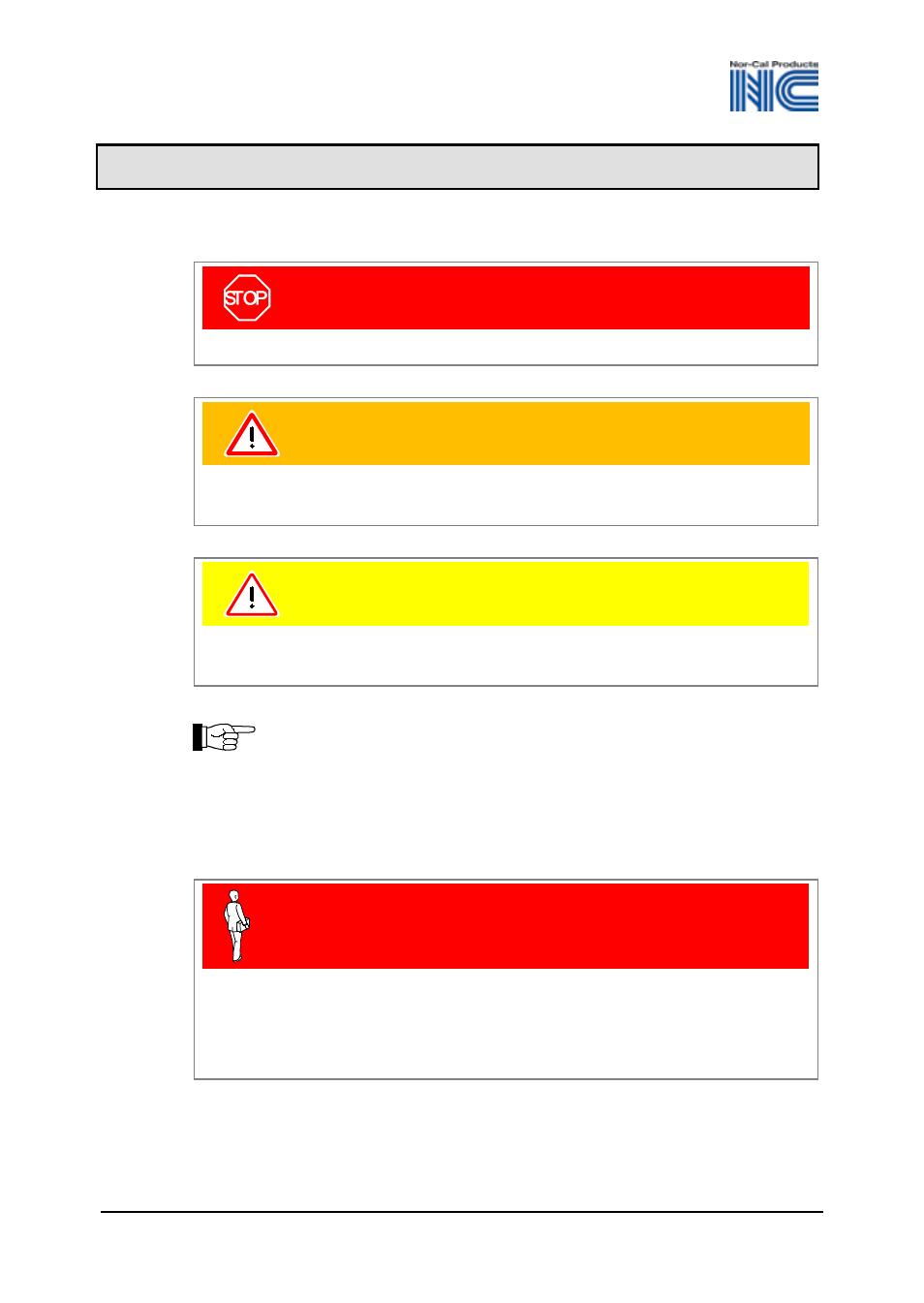 1 safety, 1 symbols used, 2 personnel qualifications | 1safety | Nor-Cal CDG 045 OP Lit User Manual | Page 8 / 40
