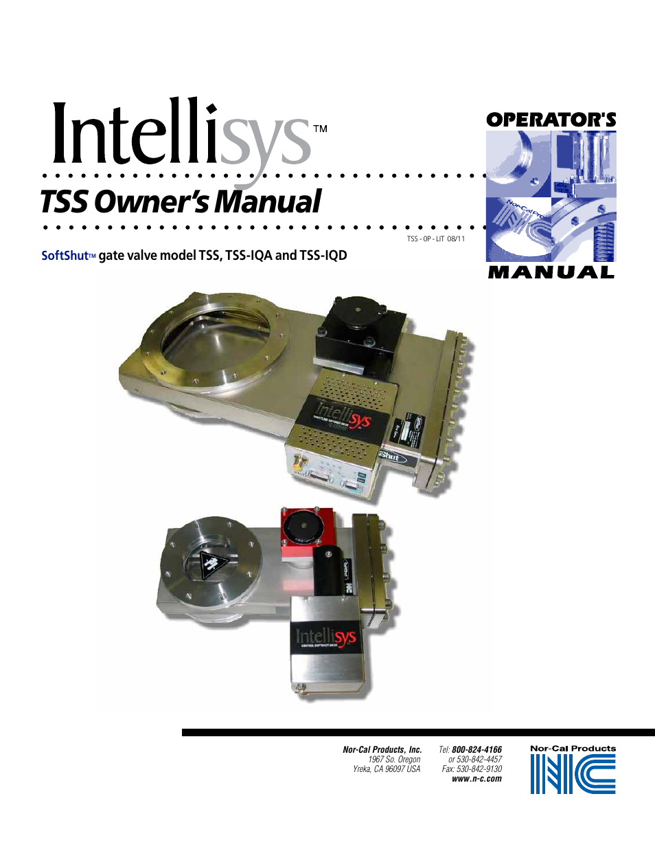 Nor-Cal Intellisys TSS User Manual | 20 pages