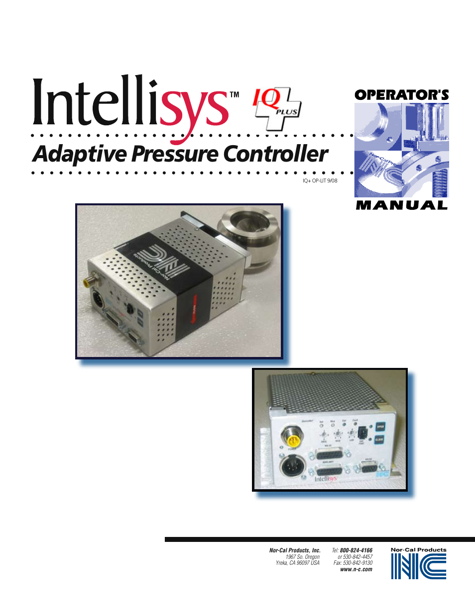 Nor-Cal IQ+ Adaptive Pressure Controller User Manual | 36 pages