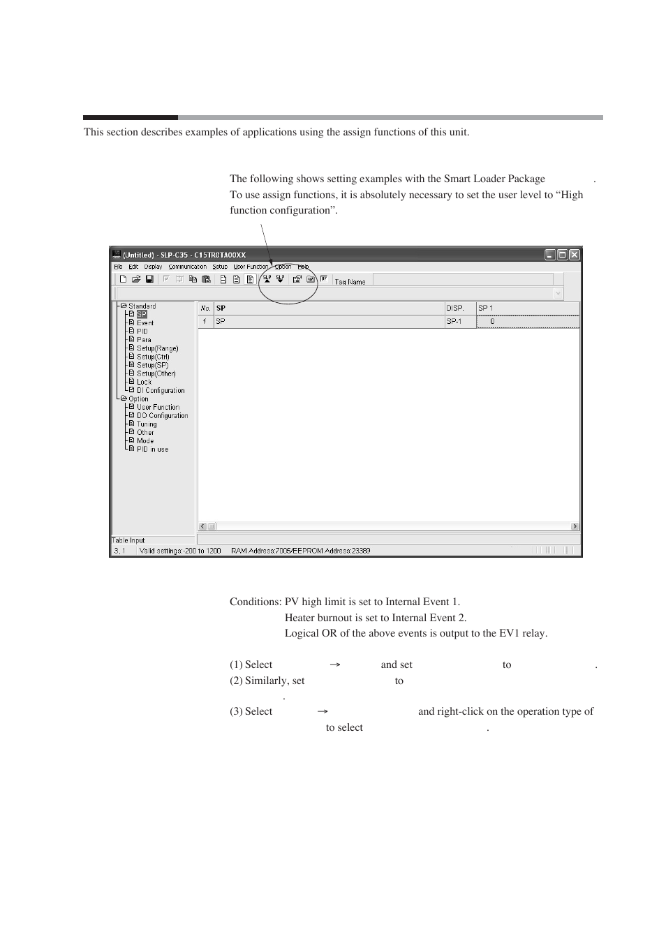 11 application examples, Examples of applications using assign functions, 5 - 11 application examples | Nor-Cal SDC15 Controller User Manual | Page 109 / 224