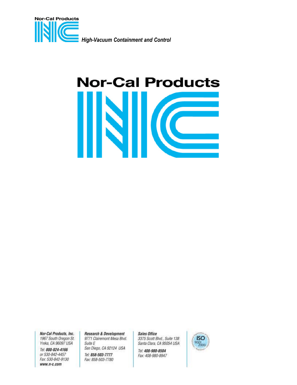 Nor-Cal PMXYZ Series Precsion Manipulator User Manual | 8 pages