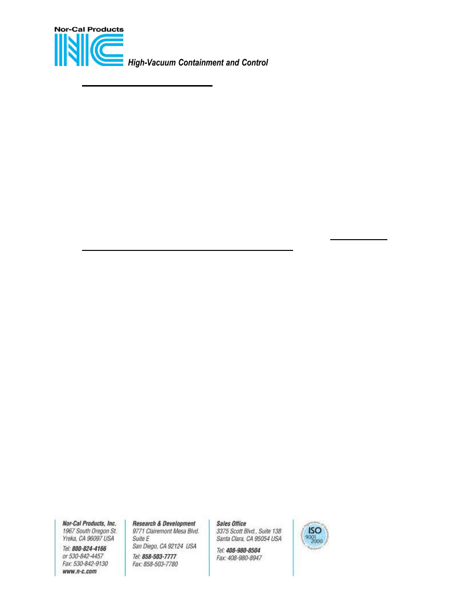 Nor-Cal PMXYZ Series Precsion Manipulator User Manual | Page 4 / 8